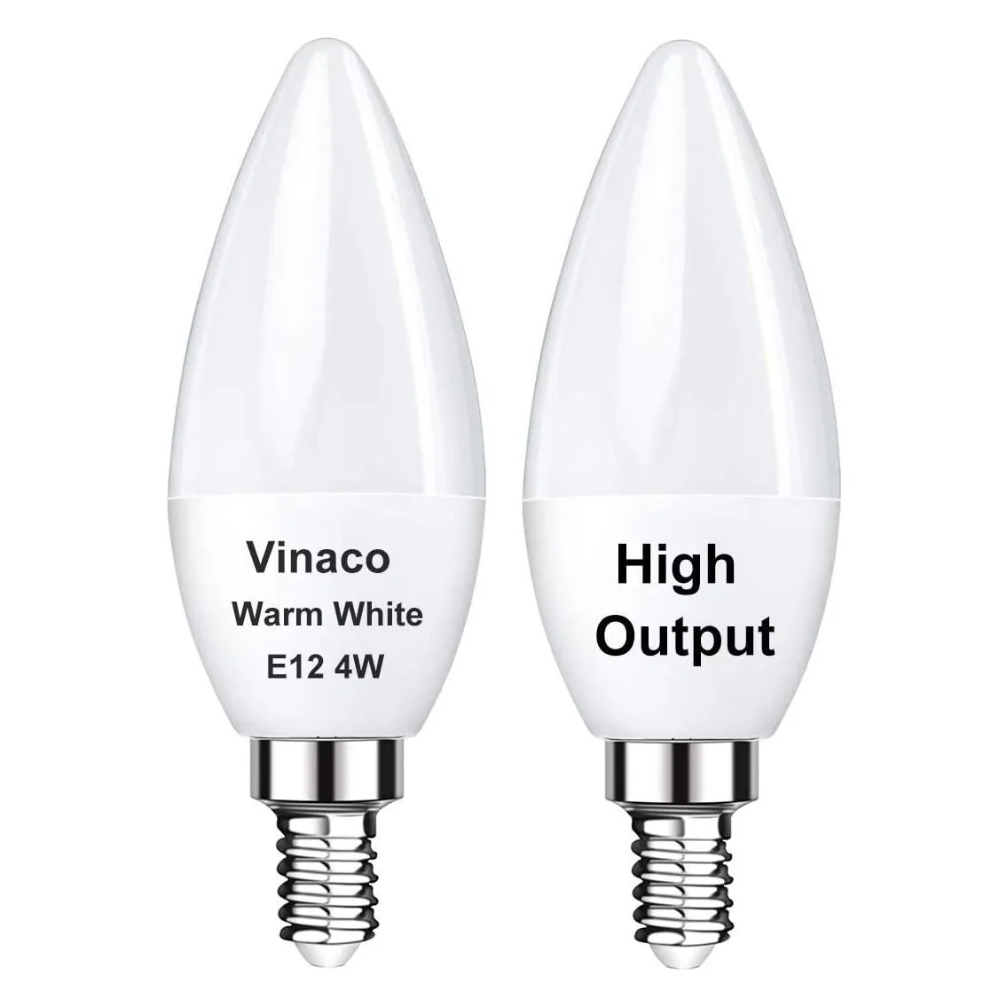 Vinaco E12 LED Candelabra Bulb, 120V