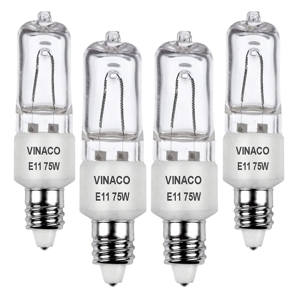 Vinaco JD E11 Halogen Bulb, 120V Mini-Candelabra