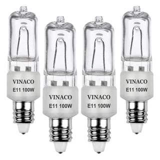 Vinaco JD E11 Halogen Bulb, 120V Mini-Candelabra