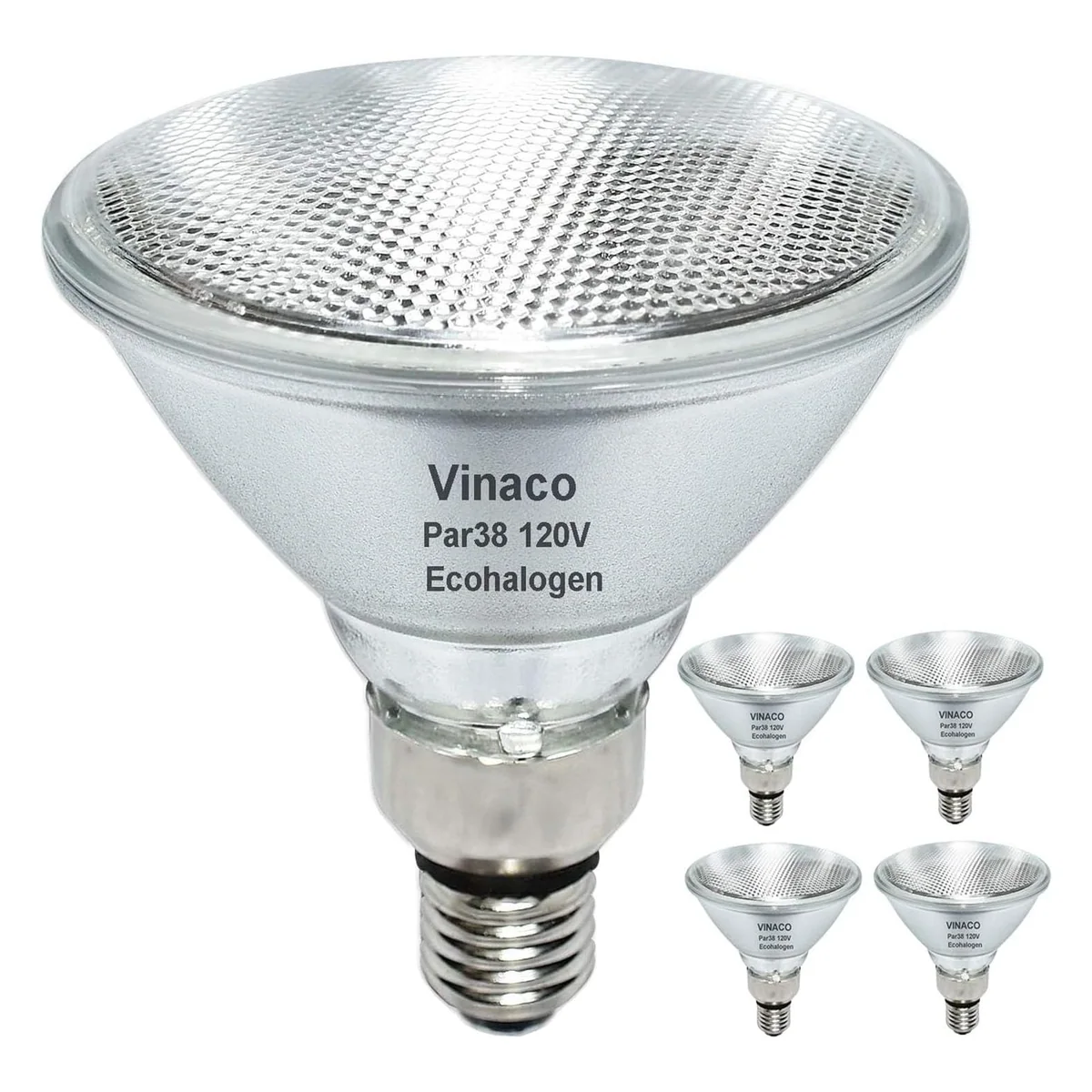 Vinaco PAR38 Halogen Flood Bulb, 80W 120V E26